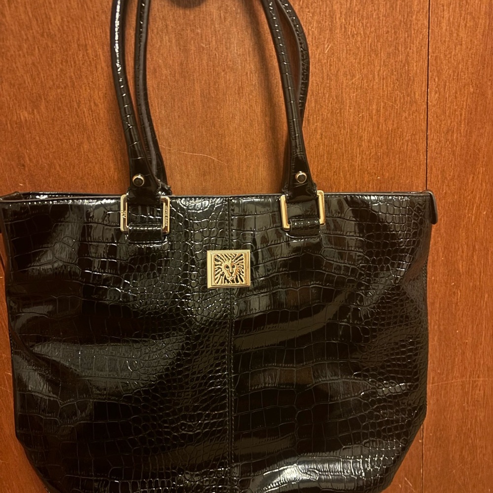 AK large tote, patent leather